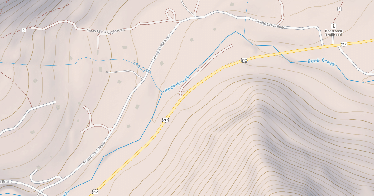 Map preview of SNOW CR/SHEEP CR SUMMER HOMES