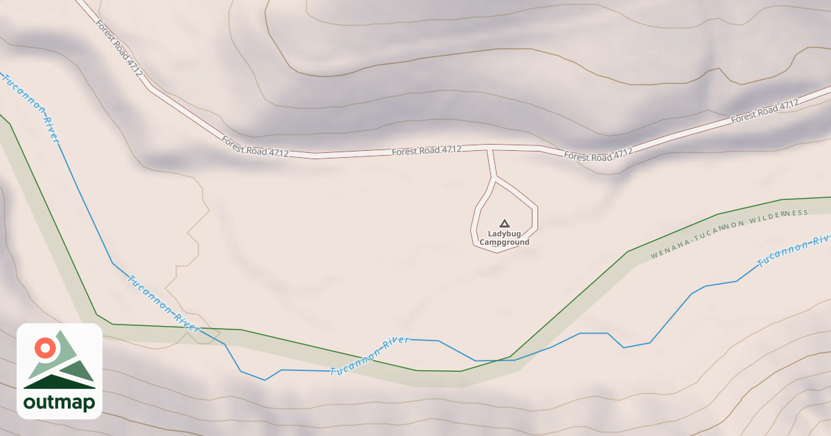 Map of LADYBUG CAMPGROUND