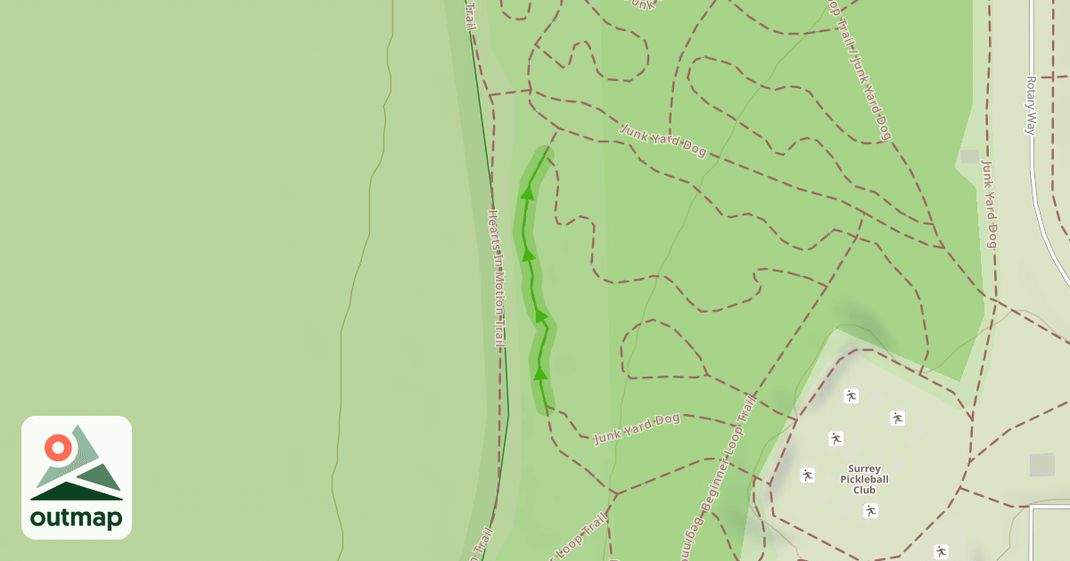 Map of Beginner Loop Trail
