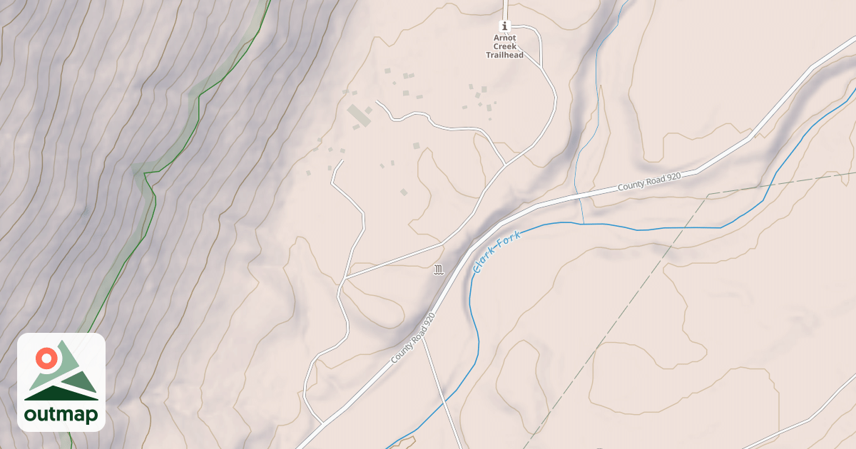 Map of CAMP LIAHONA & ARNOT TRAIL