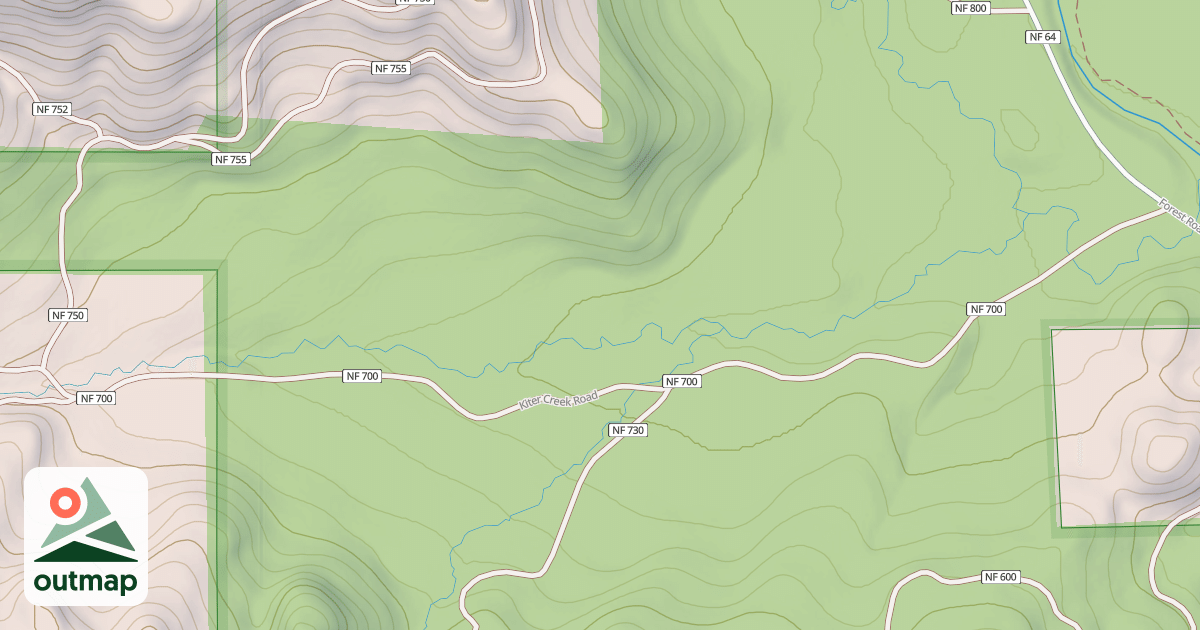 Map of KITER CREEK