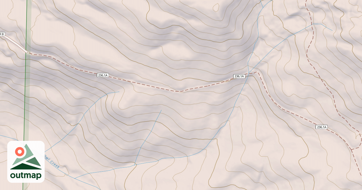 Map of Old Owl Creek Spur A