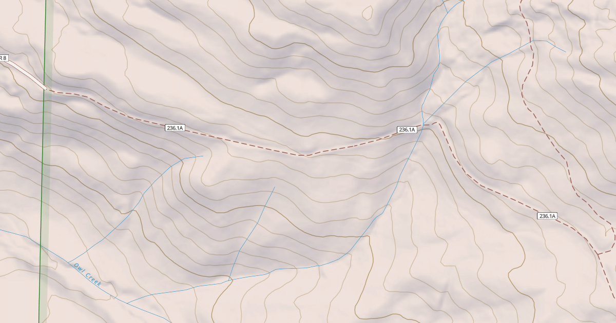 Map preview of Old Owl Creek Spur A
