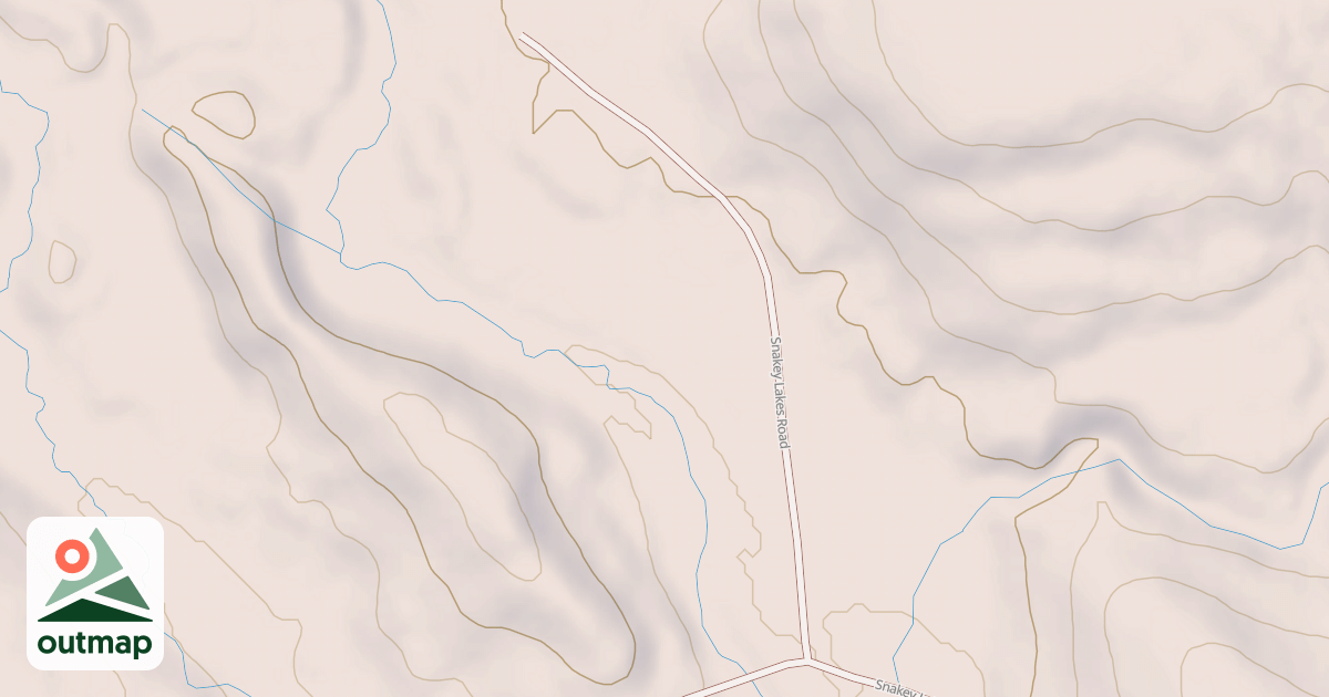 Map of SNAKEY LAKES