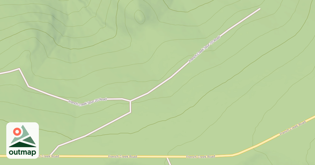 Map of FRENCH CREEK SPUR 1D