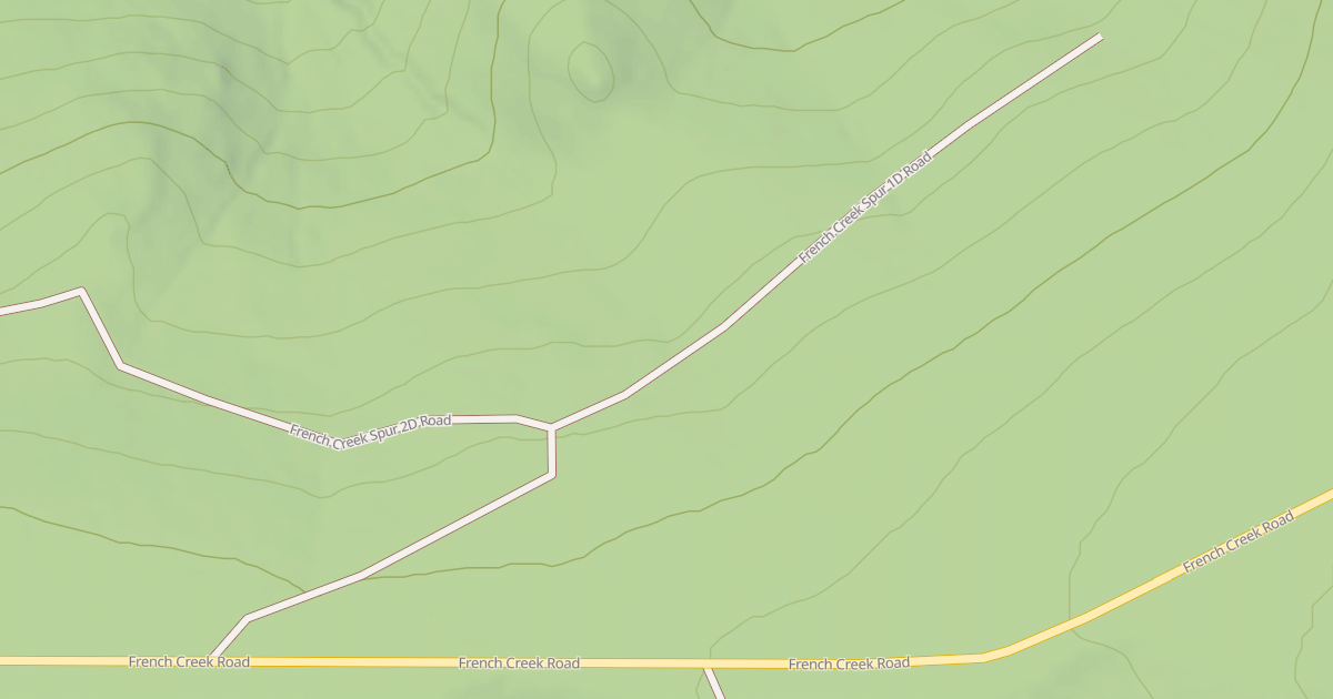Map preview of FRENCH CREEK SPUR 1D