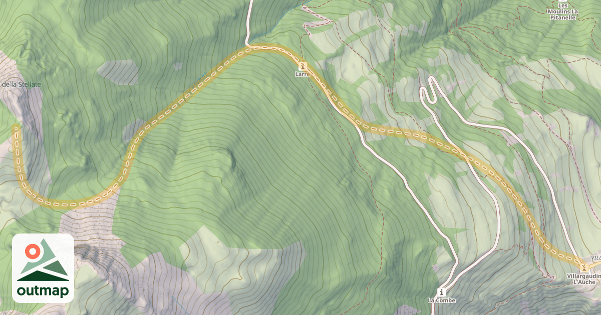 Map of Clot de la Stellate — Villargaudin