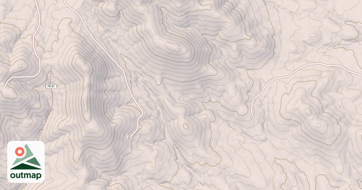 Map of USFS Motor Vehicle Use Map Roads {083E2FE1-0AF5-4803-BEB7-6F99959BFC77}