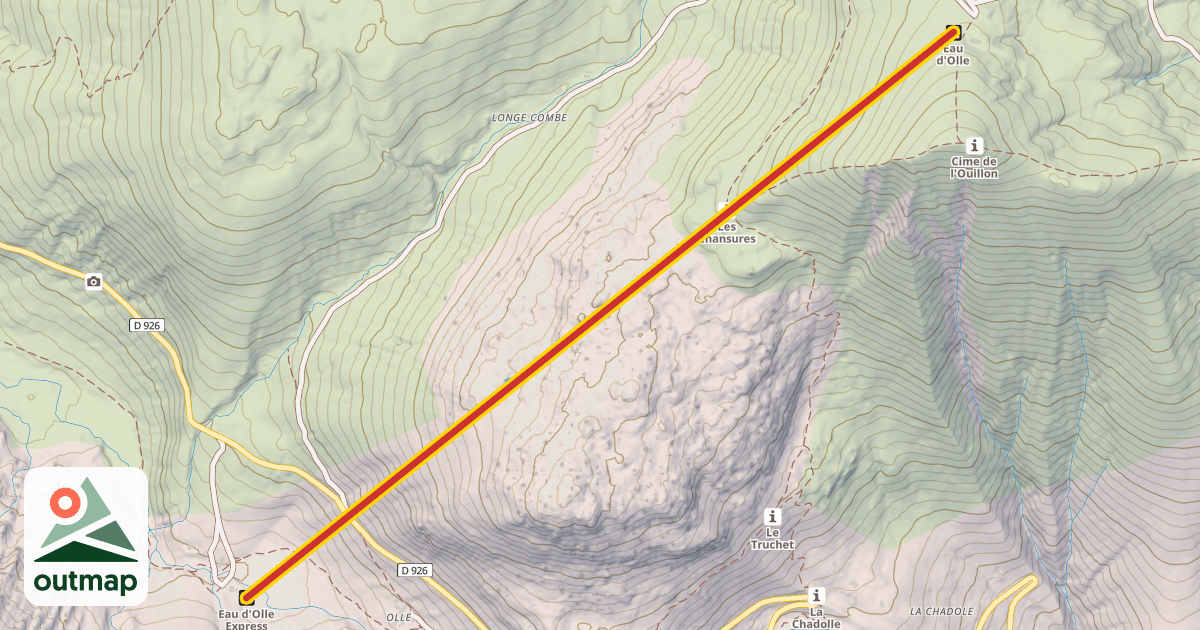 Map of Eau d'Olle Express