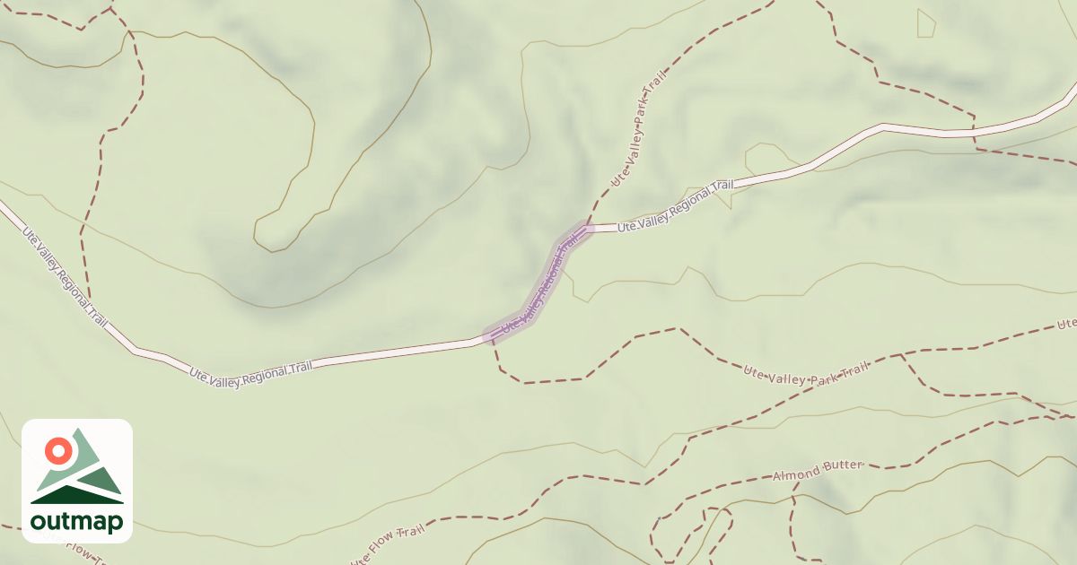 Map of Ute Valley Retional Trail