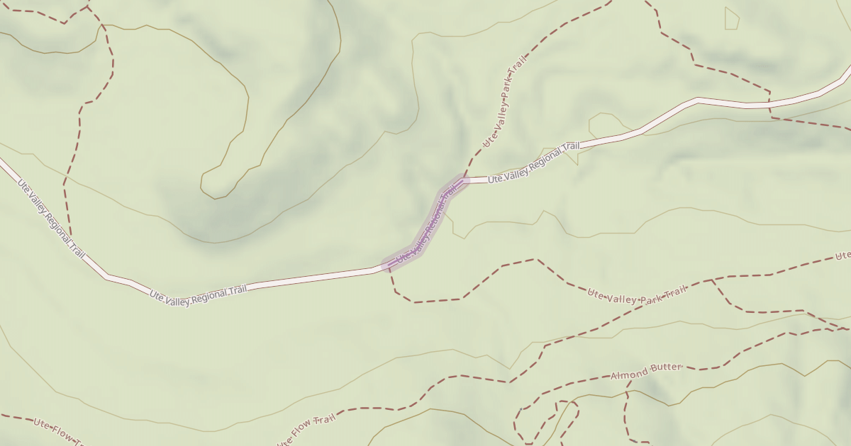 Map preview of Ute Valley Retional Trail