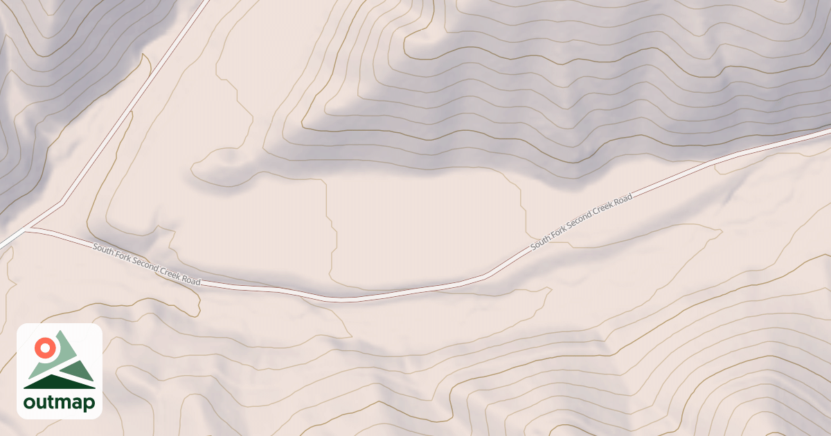 Map of SOUTH FORK SECOND CREEK