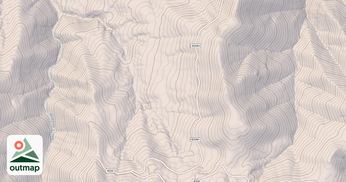 Map of BEAR WALLOW SPUR