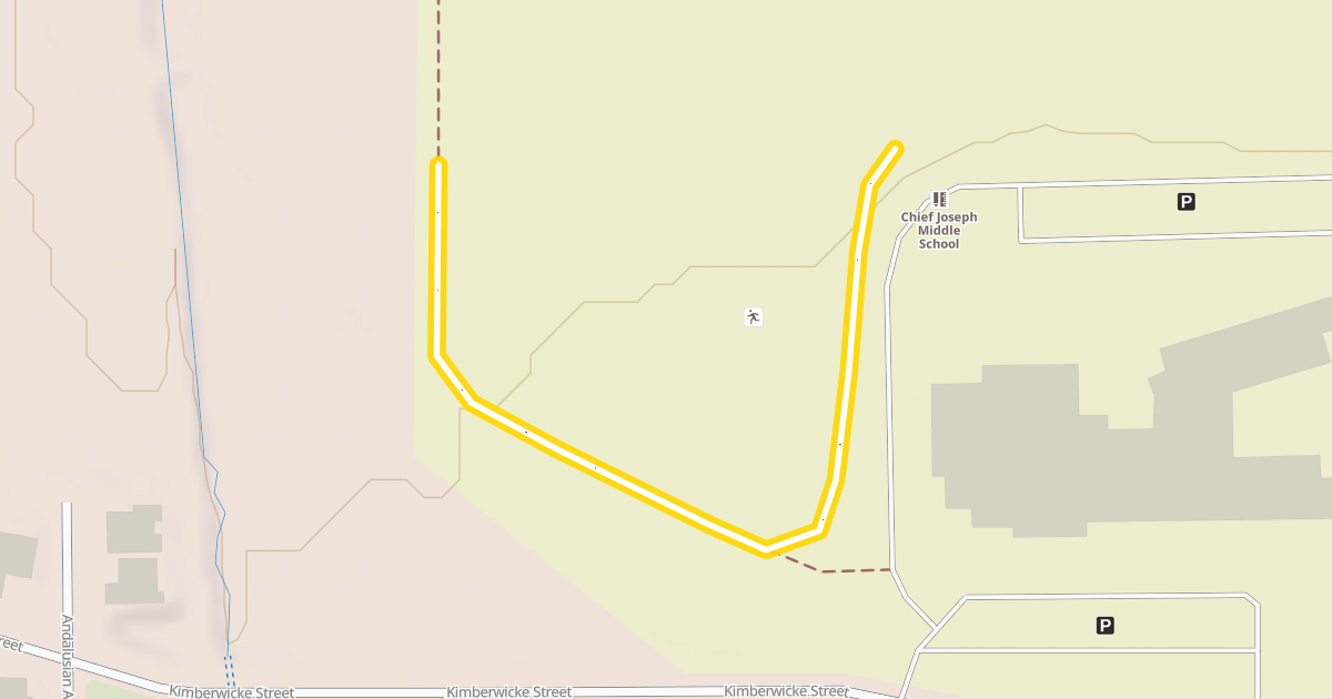 Map preview of Chief Joseph Middle School Track