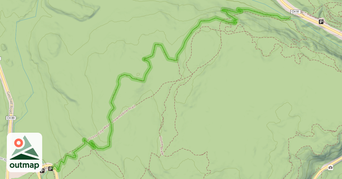 Map of Lollygagger (Duluth Traverse)