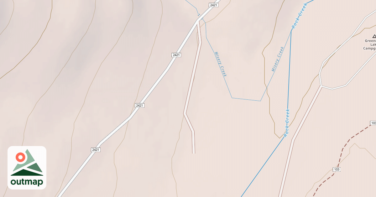 Map of DISPERSED CAMPSITE