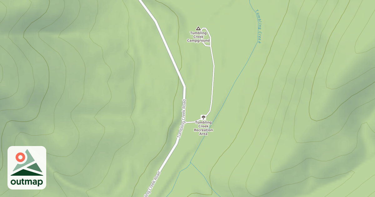Map of TUMBLING CR.REC.AREA