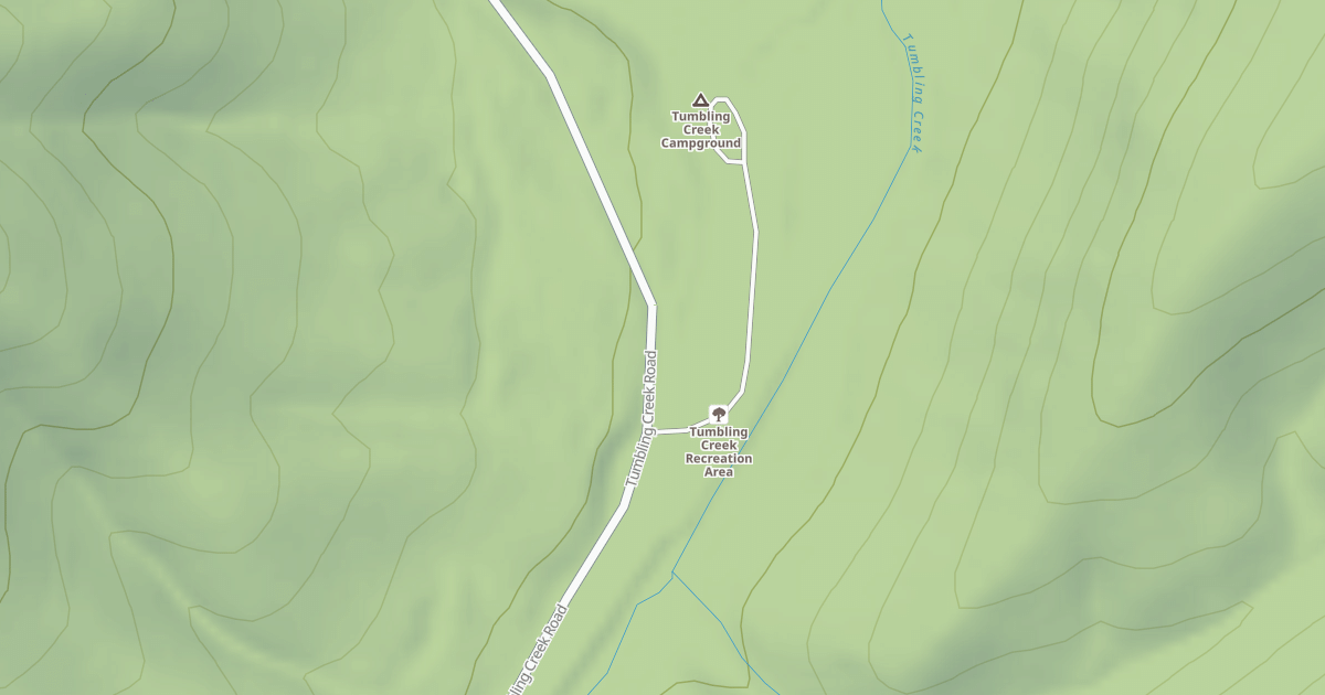 Map preview of TUMBLING CR.REC.AREA