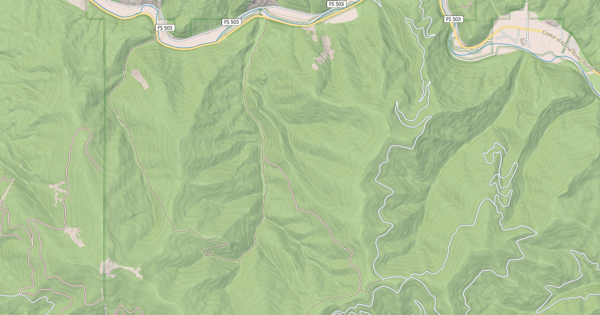Map preview of Graham Creek