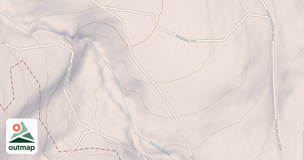 Map of Burgoyne Trail