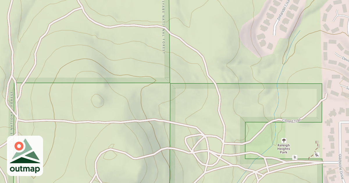Map of Rh Trail