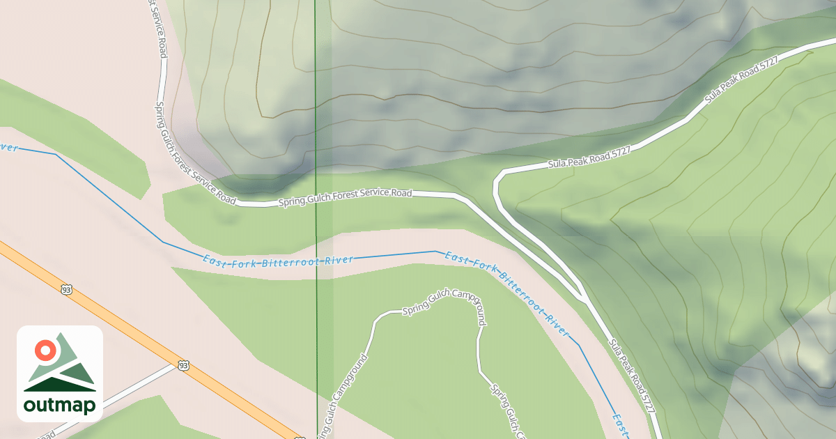 Map of (FDR) SPRING GULCH