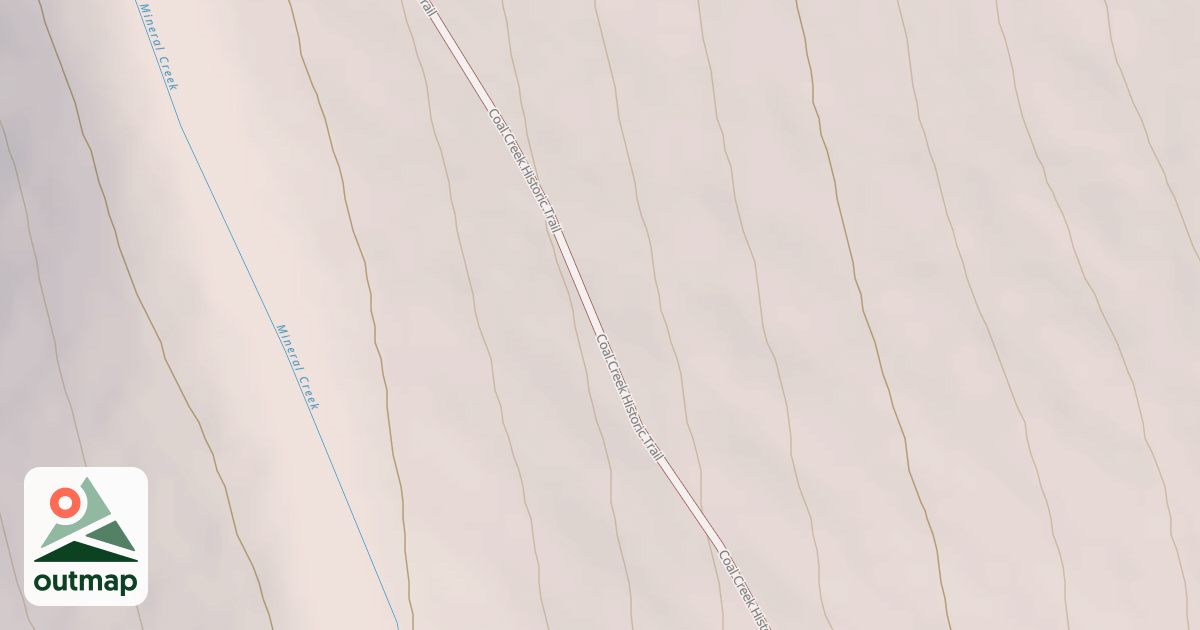 Map of Coal Creek Upper Road