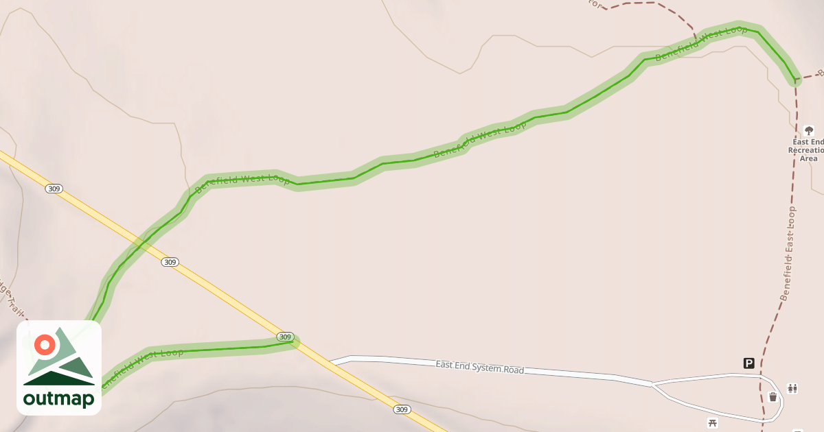 Map of Benefield West Loop