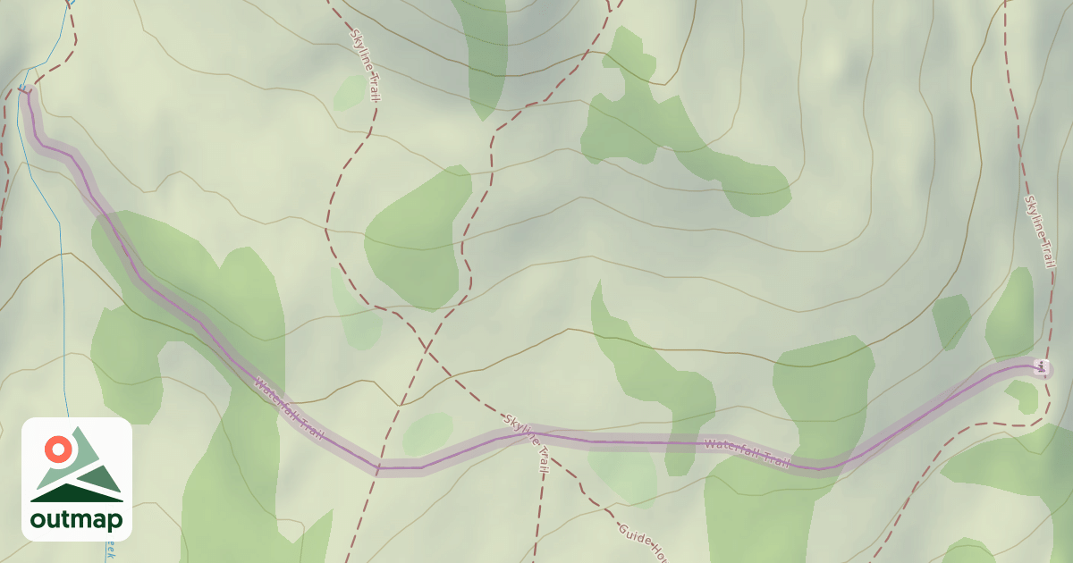 Map of Waterfall Trail