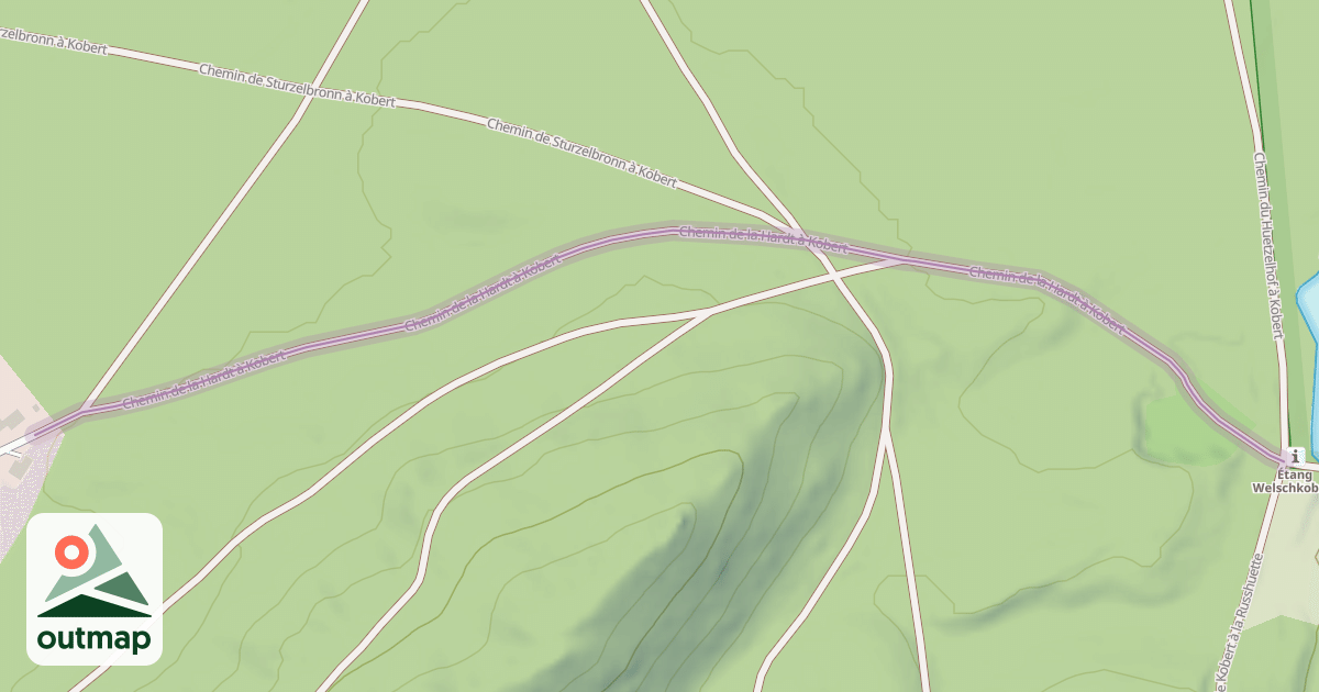 Map of Chemin de la Hardt à Kobert