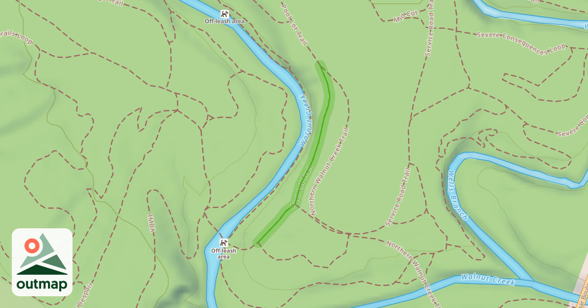 Map of Pool Lot Trail
