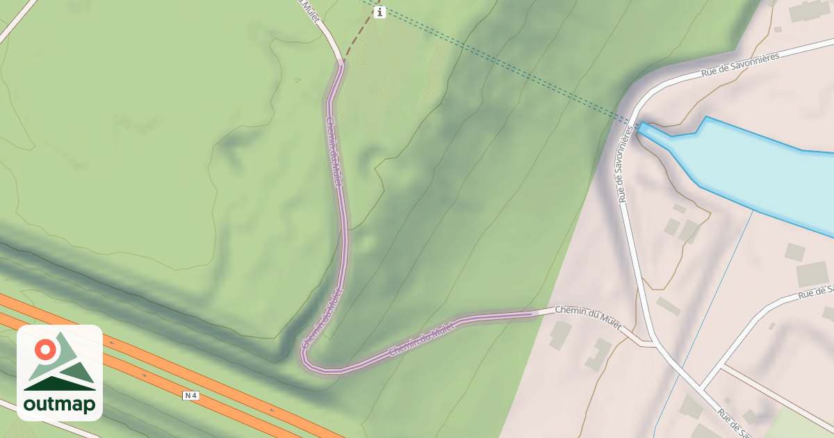 Map of Chemin du Mulet