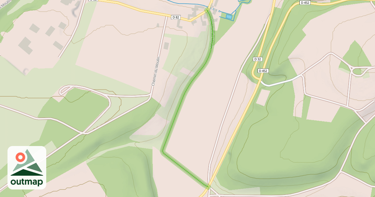 Map of Chemin du Moulin