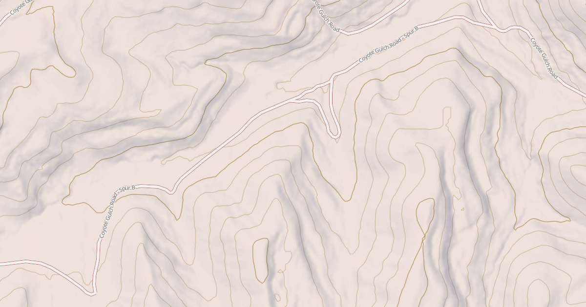 Map preview of COYOTE GULCH - SPUR B
