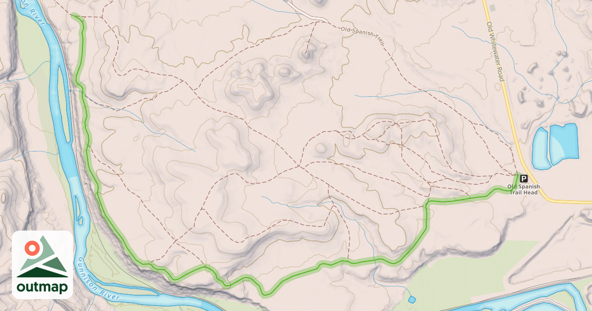 Map of Gunnison RIver Bluffs South