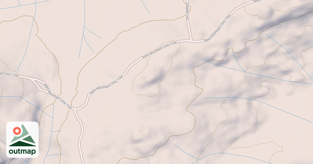 Map of BALD MOUNTAIN T17