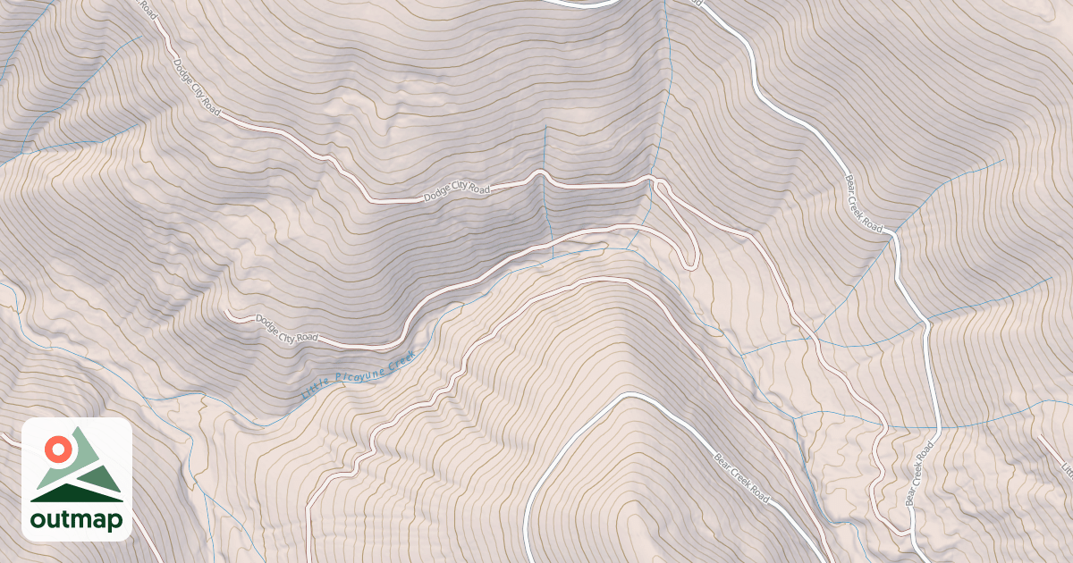 Map of DODGE