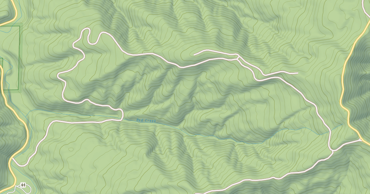 Map preview of USFS Motor Vehicle Use Map Roads {82461B46-AB1F-42DC-92D0-B14468D50687}