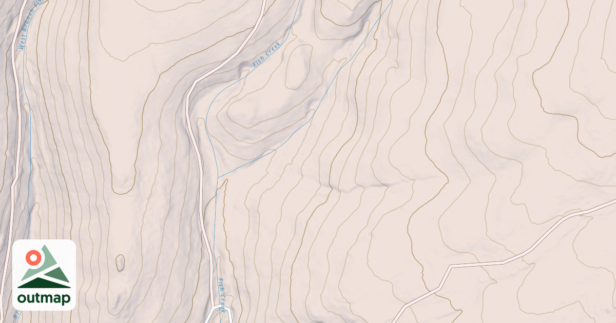 Map of EAST FISH CREEK