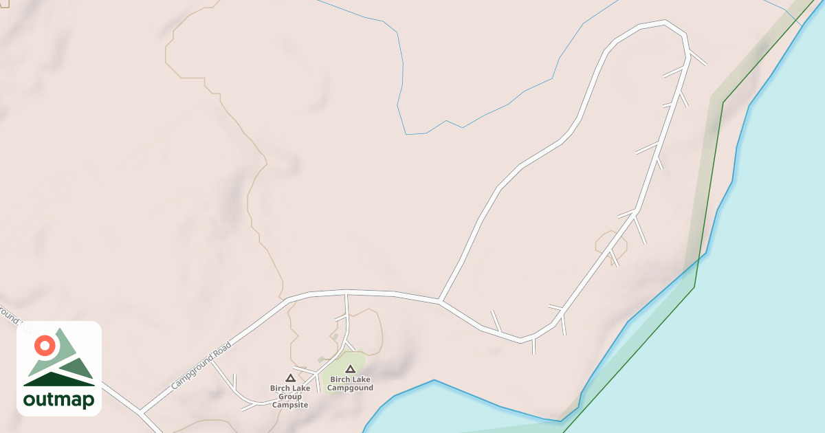 Map of BIRCH LAKE CMPGR NORTH LOOP