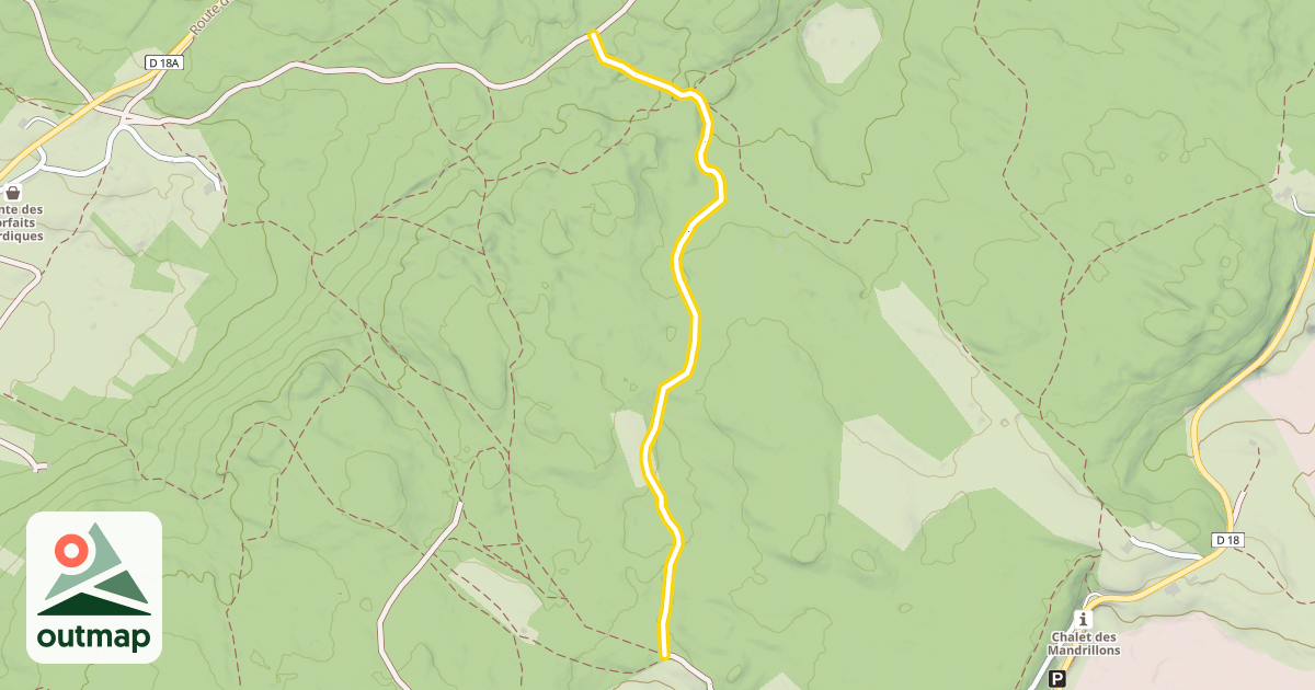 Map of Liaison Morbier - Bellefontaine