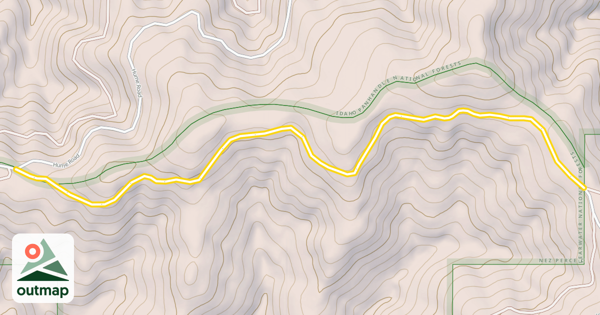 Map of National Forest Development Road 377