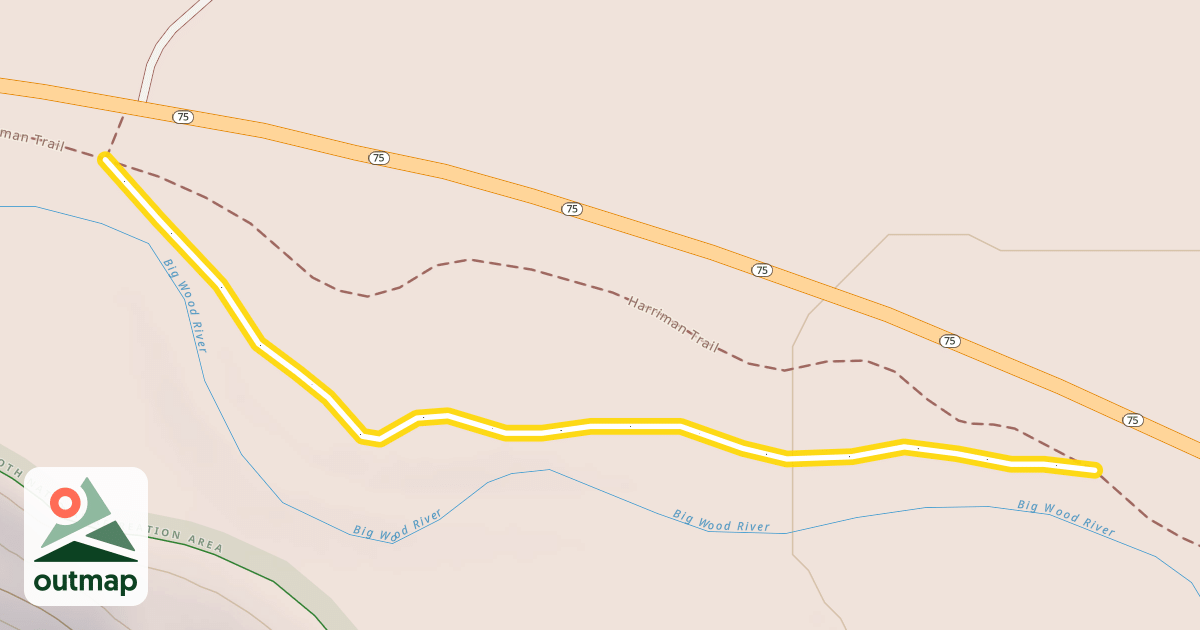 Map of Harriman Trail