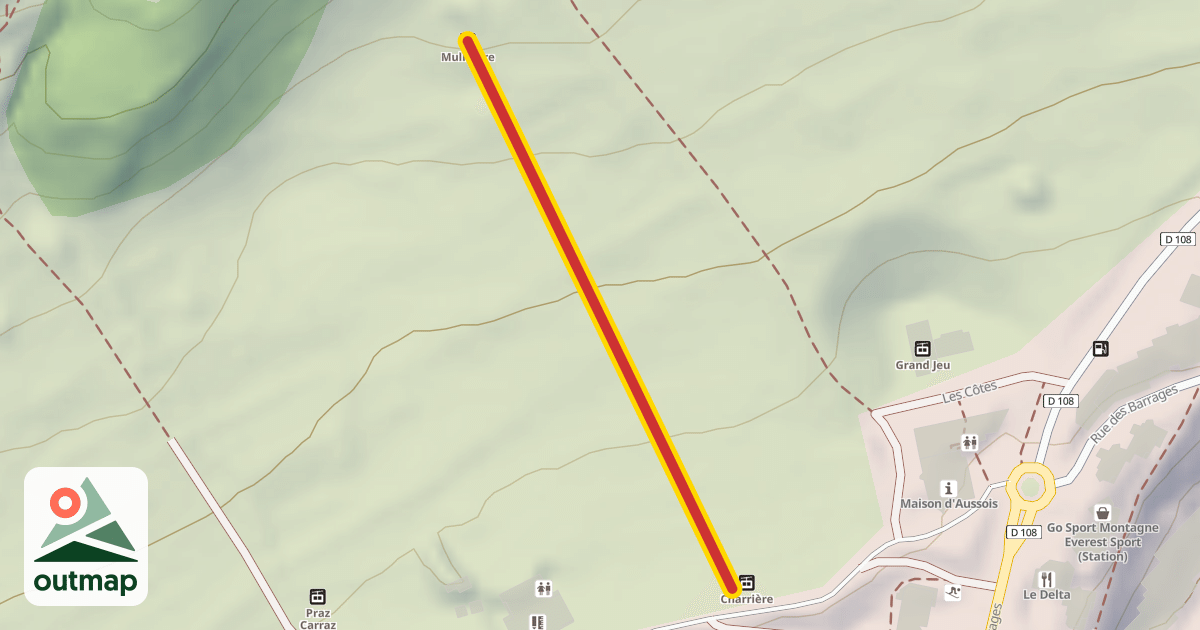 Map of Mulinière