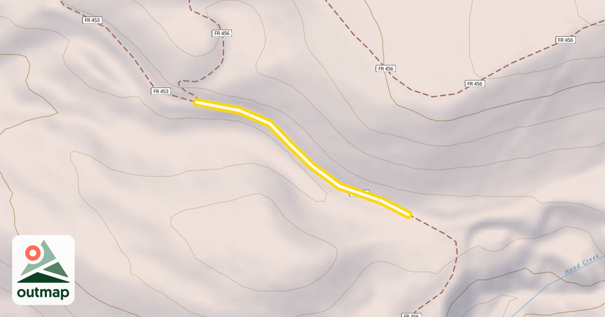 Map of Hood Creek Trail