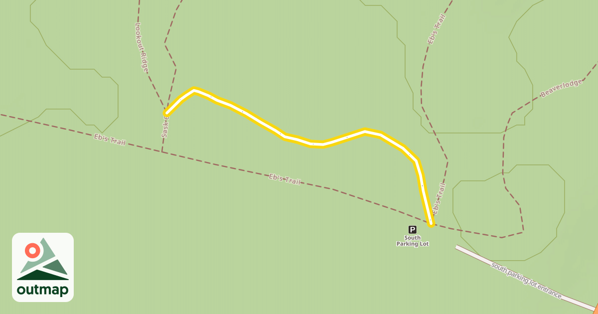 Map of Access to South Hut