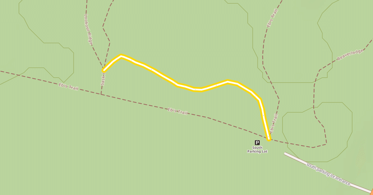 Map preview of Access to South Hut