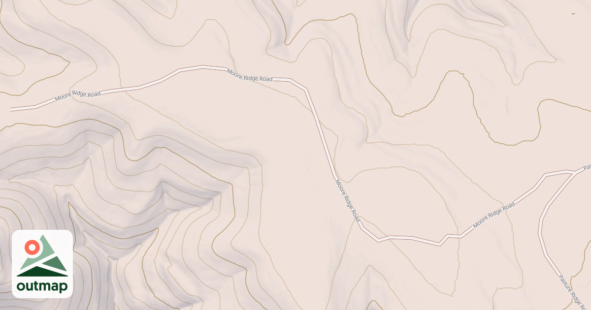 Map of MOORE RIDGE