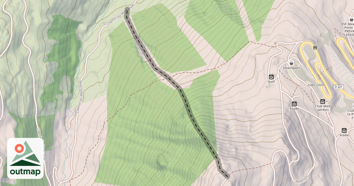 Map of Les Coqs