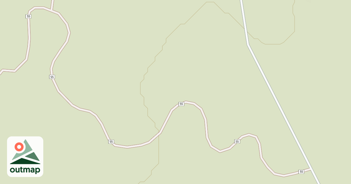 Map of Millican Plateau Tr 55